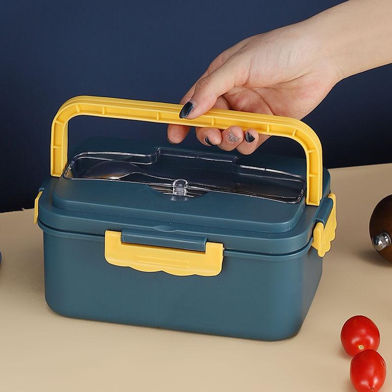 Wheat Straw Insulated Lunch Box Student Girl Cute Japanese Lunch Box Adult Office Worker Microwave Lunch Box Portable