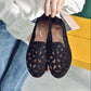 Loafers Women's One-pedal Breathable Flat-soled Single Shoes Two-wear Hollow All-match Soft-soled Casual Shoes Comfortable and Lightweight