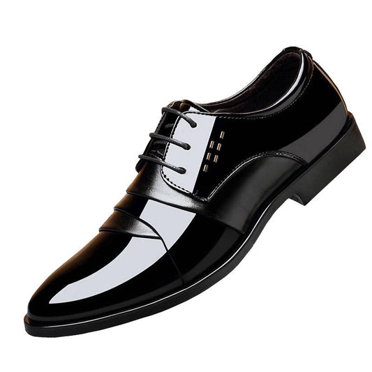 Casual Leather Shoes Men Business Oxford Fashion Slip on Shoes Luxury Wedding Shoes