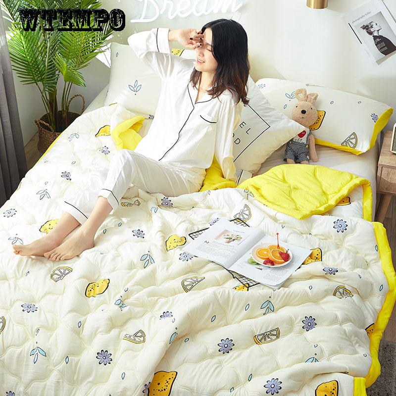 WTEMPO Brand Fashion Printed Thin Comfortable Cotton Summer Air Conditioner Quilt