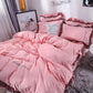 4 PCS Bedding Set Breathable Bed Cover Skin-friendly Cotton Bed Decoration Queen King Size
