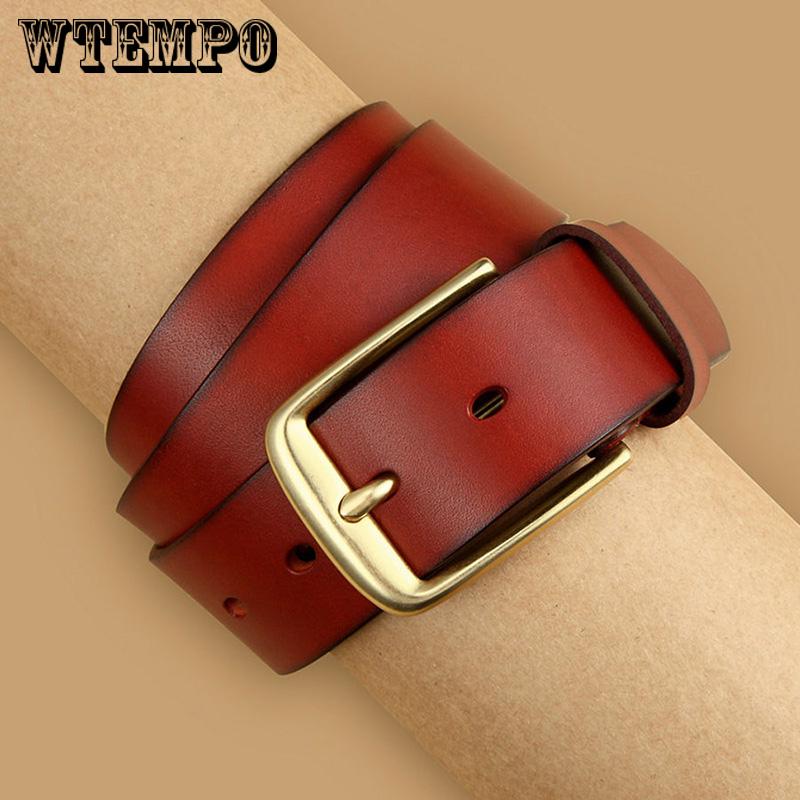 Men Belts Genuine Leather Dress Casual Pin Buckle Business Belt for Man Belt Luxury Strap