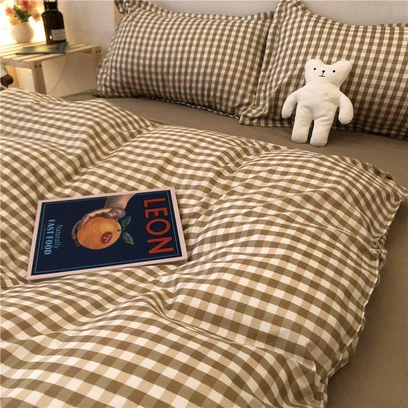 Modern Geometric Bedding Set King Double Sided Bed Linings Concise Style Bedding Sets Duvet Cover Set Pillowcase