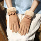 Birthday present Winter Warm gloves Christmas gift Woman Trend fashion gloves Plush Cotton gloves