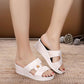 Sandals and Slippers Women Summer Outer Wear Thick Bottom Non-slip Bath Home Beach Shoes Wedge Heel Soft Bottom Ladies Slippers
