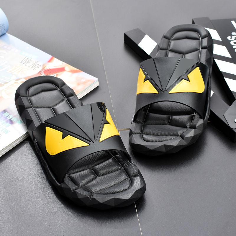Summer Slippers Male Little Monster Summer Korean Version of The Trend Clip Drag Large Size Non-slip Thick Bottom Home Wear Slippers Men