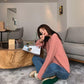 Autumn Women's Sweater Loose Student Autumn and Winter Tops All-match Long-sleeved Knitted Pullover Women