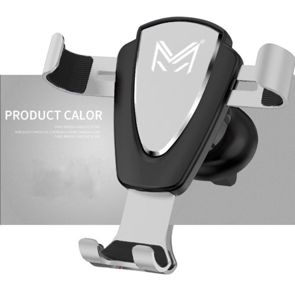 Universal Car Mobile Phone Aluminum Alloy Gravity Support Holder Air Vent Mount Stand No Magnetic