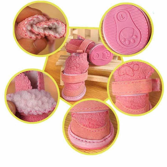 Classic Pet Shoes for Dogs Cats Winter Small Dog Anti-slip Boots Yorkshire Snow Boots Supplies Pet