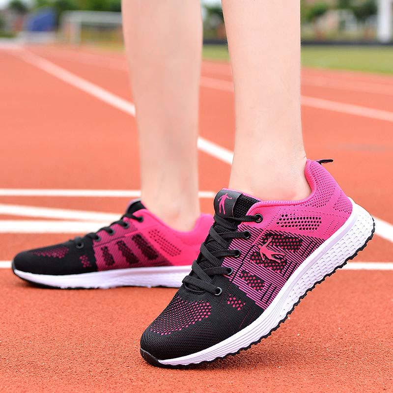 35-41 Women Air Cushion Sneakers Casual Basketball Shoes Non-slip Breathable Mesh Running Shoes