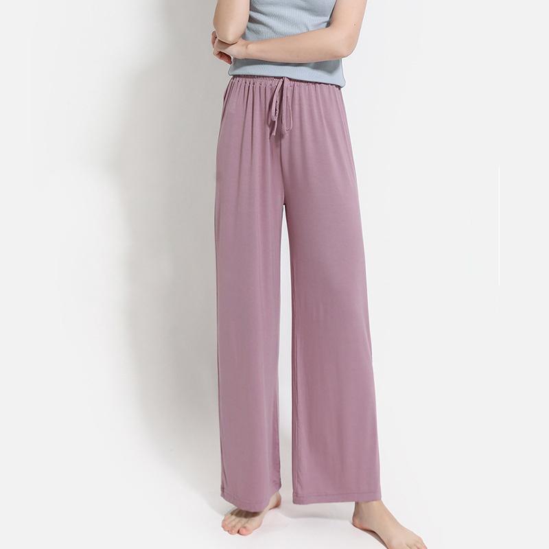 Summer Pants Women Plus Size Loose Flared Casual Long Trousers Lady Bottoms