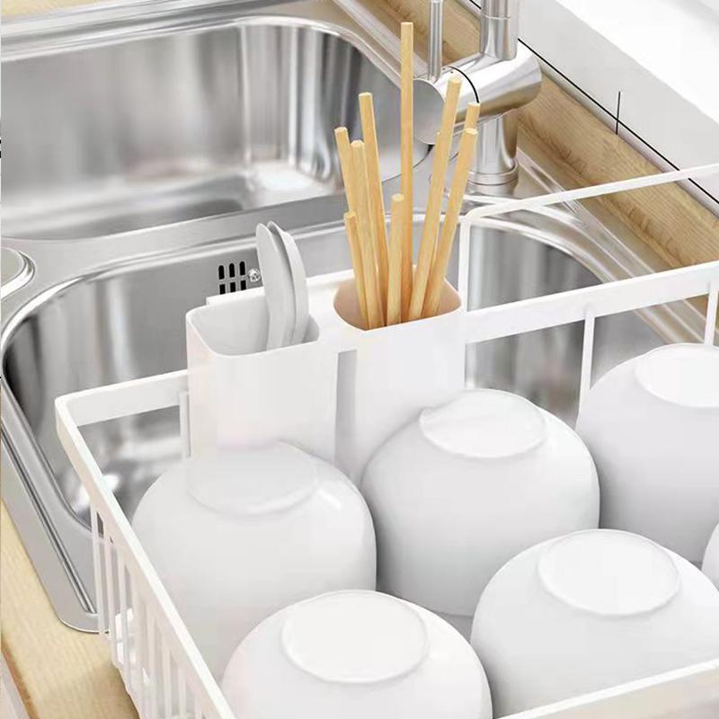 Draining Dish Rack Kitchen Shelf Multi-function Spice Rack For Cupboards Household Organizers Put Dishes And Chopsticks Storage Rack Towel Rank