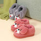Children's Cotton Slippers Bag with Non-slip Soft Bottom for Primary School Students To Keep Warm In Winter Cartoon Cute Cotton Slippers