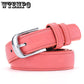 Leather Belt Women Leather Adult Casual Waist Belt Ring Pin Buckle