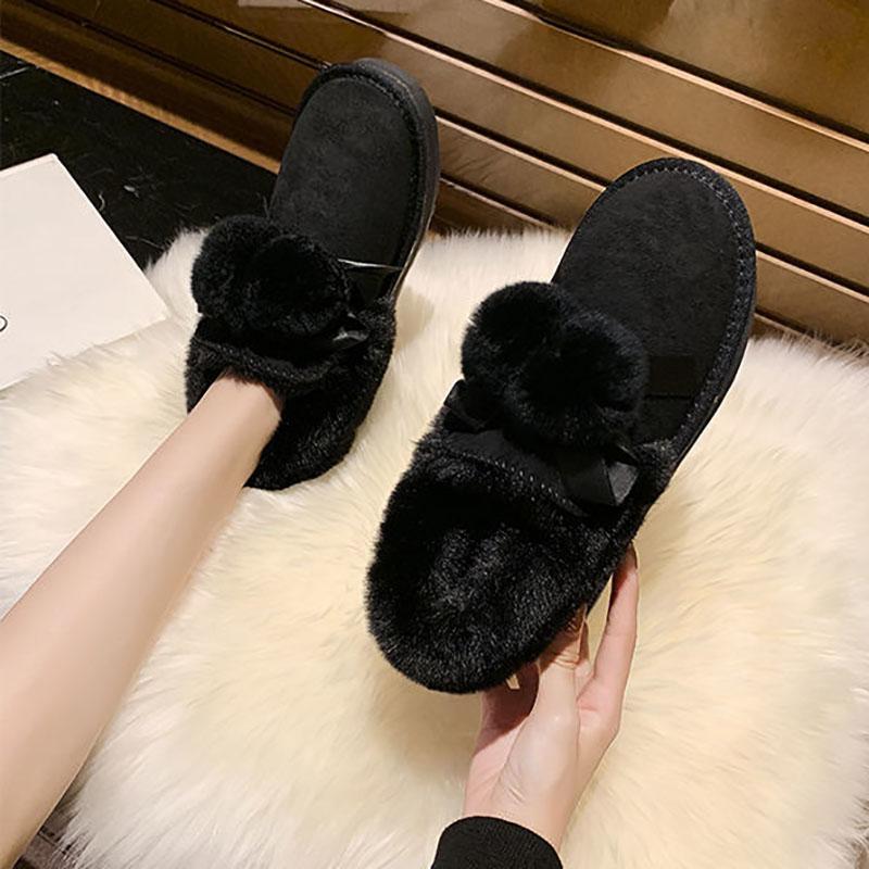 Cute Short Tube Snow Boots Women Winter Short Boots Wild Plus Velvet Cotton Shoes Winter Shoes Casual Shoes