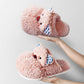 Autumn and Winter Bobby Bear Cotton Slippers Indoor Non-slip Warm Flat Shoes Comfortable and Casual