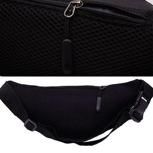 Waist Bag Unisex Waterproof Wallet Multi-zipper Running Cycling Sports Bag Business Cash Register Bag