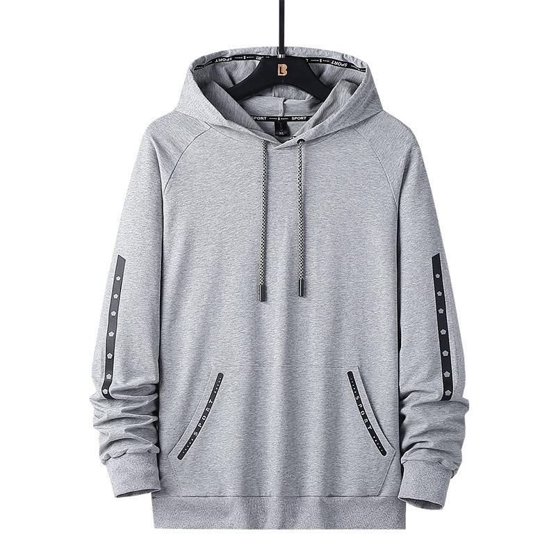 Spring and Autumn Men's and Women's Cotton Hoodies Loose Plus Size Movement Casual Solid Color Top