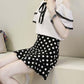 Pofulove Women Anti-light Mermaid Skirt High Waist Slim Sexy Plaid Mermaid Mini A-line Hip Skirt