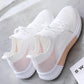 Spring White Shoes Women's Shoes Breathable Sports Mesh Wild Summer Thin Hollow Blank Shoes