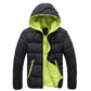 Men's Feather-padded Jacket Lightweight Casual Men's Jacket Autumn and Winter Youth Hooded Jacket