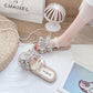 Flower Two-wear Sandals  Slippers  Women's Outer Wear Summer Fashion Comfortable  Breathable All-match Beach Shoes