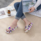 Summer Ladies Cartoon Non-slip Sandals  Slippers Home Soft-soled Bathroom Slippers Cartoon Cute Thick-soled Slippers