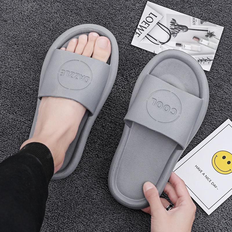Slippers men's summer fashion wear a word drag men's soft bottom sandals outdoor beach shoes