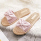 Slippers Women's Outer Wear Beach Slippers Korean Fashion All-match Sandals and Slippers Bow Slippers Non-slip Slippers