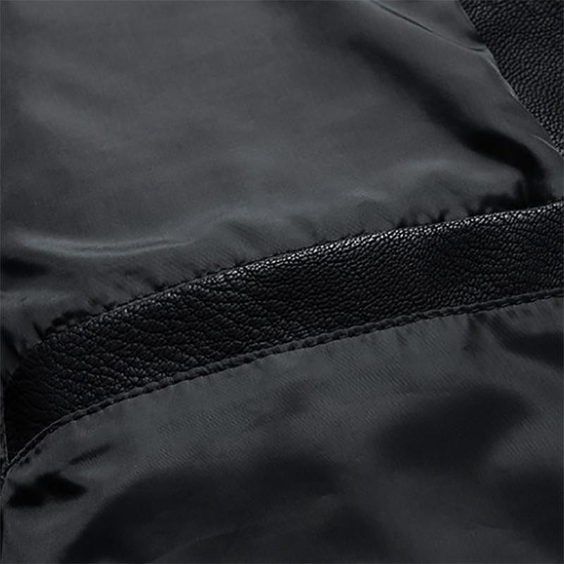 Men's Jacket Autumn Young and Middle-aged Leather Jacket Korean Version Baseball Collar PU Leather Jacket Men's