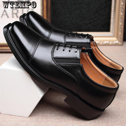 Summer Hollowed Out Plus Size Men's Shoes Men's Formal Three-joint Leather Shoes Men's All-match Breathable Leather Shoes