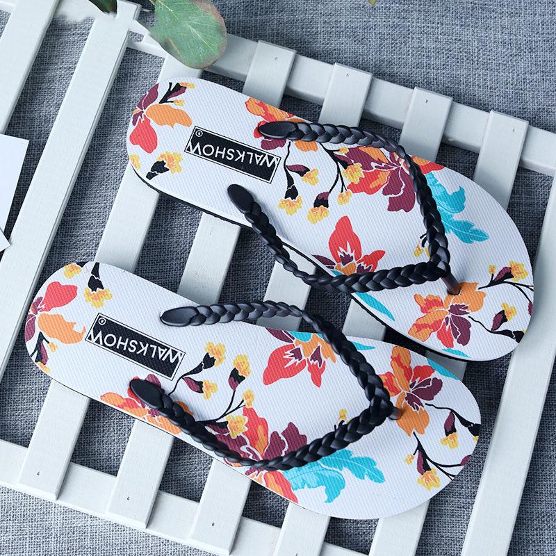 Non-slip Rubber Flip Flops Women Men Travel Beach Slippers Summer Couples Slippers