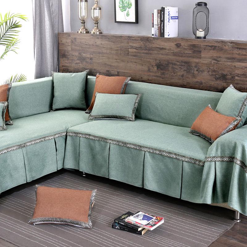 Modern Style Sofa Covers New Sofa Cover Slipcovers L-shaped Sofa Towel Usage 1Pcs Living Room Decor