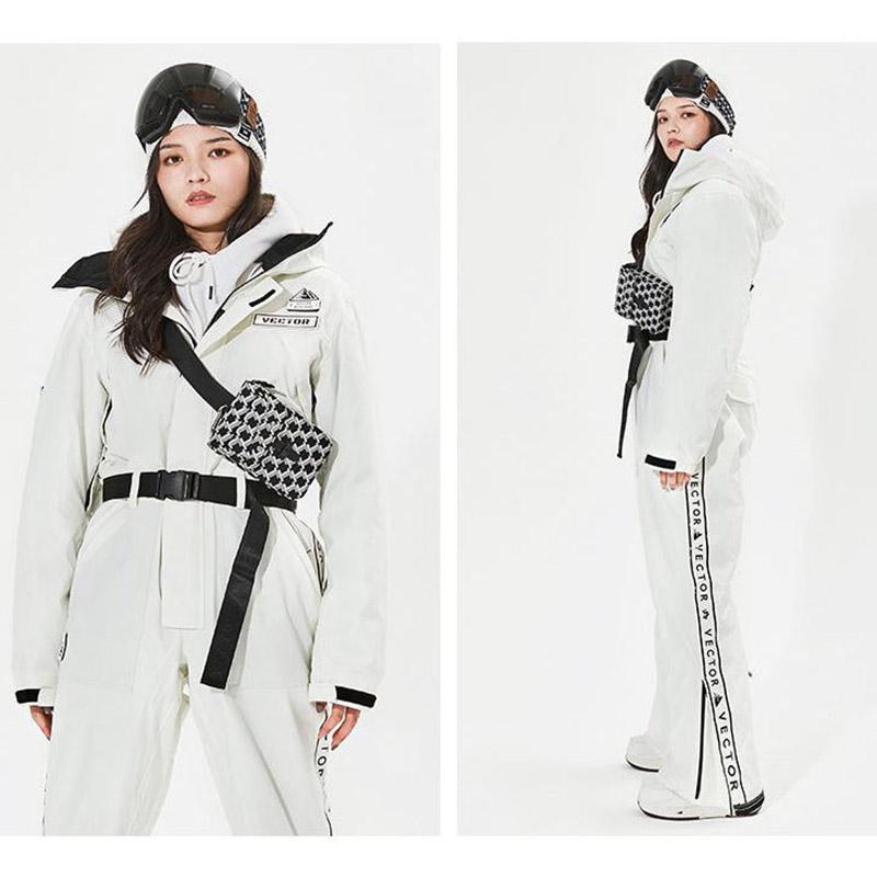 Neutral Ski Suit Warm, Breathable One-piece Snow Suit Winter Outdoor Windproof and Waterproof Ski Suit