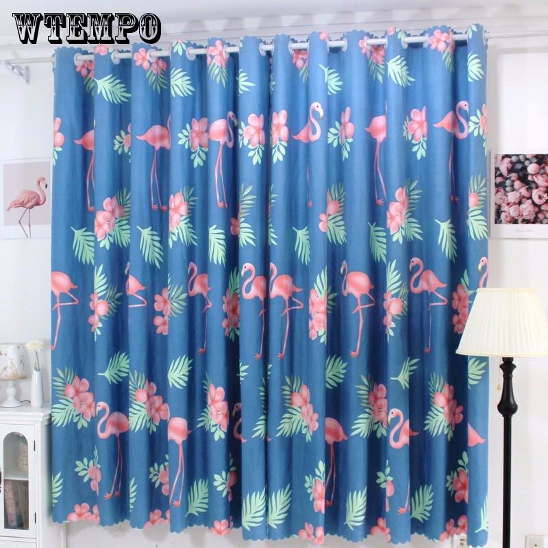 WTEMPO Window Curtain Window Screen Fashion Washable Pure Color Curtain Bedroom Home Texitle