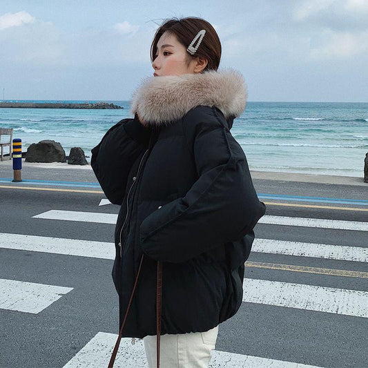 Cotton-padded Jacket Women's Short Korean Down Cotton-padded Jacket, Loose Bread Jacket, Thickened Student Padded Jacket, Anti-season Jacket