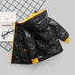 Girls' Down Jacket Shiny Face-free Winter Wear Thick Warm and Windproof Jacket