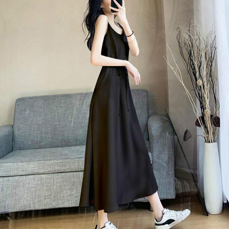 Female Summer Dress Temperament All-match, Thin Skirt, Wear A Long Skirt with A Bottom In The Vest Dress