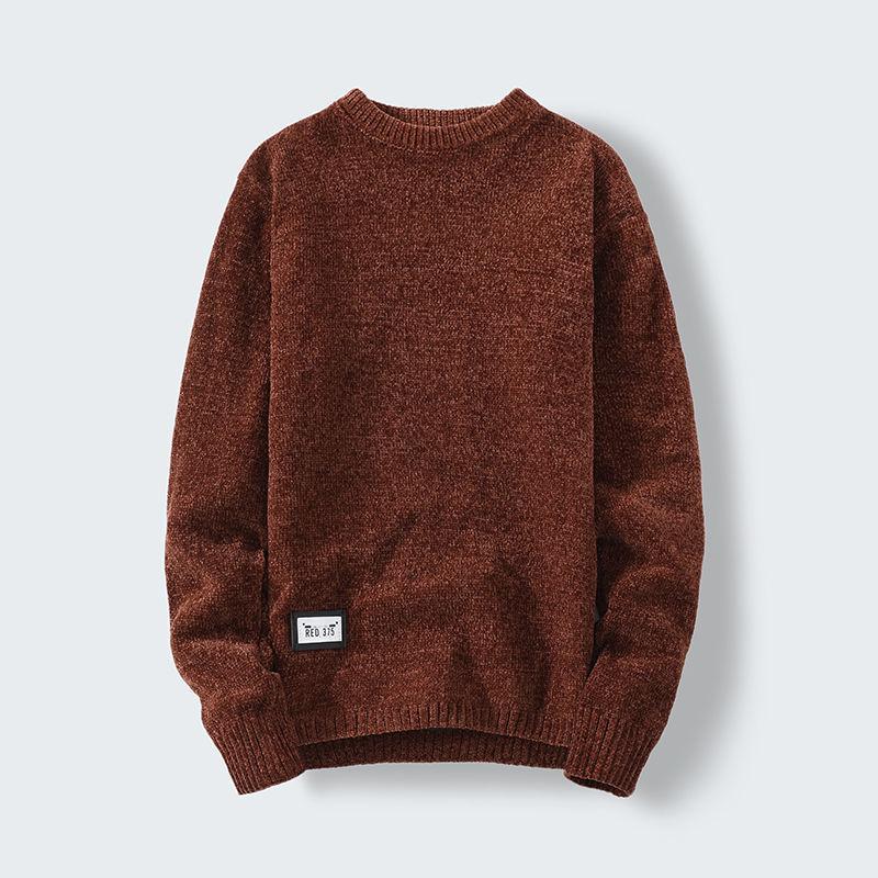 Men's New Thickening Plus Velvet Winter Sweater Winter Warm Pullover