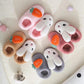 Kids Fur Slides Kids Shoes Autumn Winter Indoor Non-slip Cute Rabbit Cotton Home Slippers Baby Girls Slippers