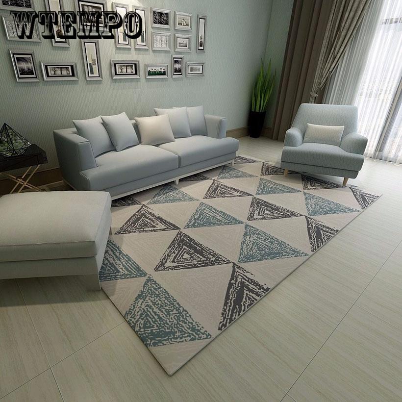 Nordic Simplicity Carpet Sitting Room The Bedroom Tea Table Rugs Non-slip Geometric Carpets