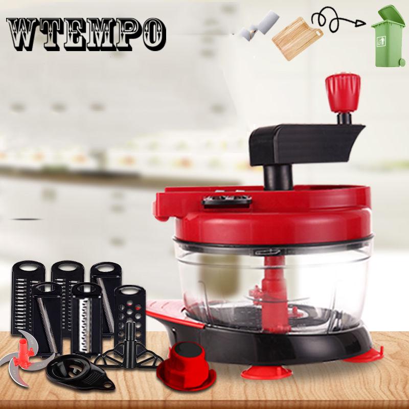 Dicing Machine Manual Food Chopper Vegetable Fruits Nut Onion Hand Power Mincer Blender Mixer