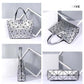 Women's Geometric Deformation Tote Bag Irregular Folding Shoulder Bag  Laser Luminous Bucket Bag