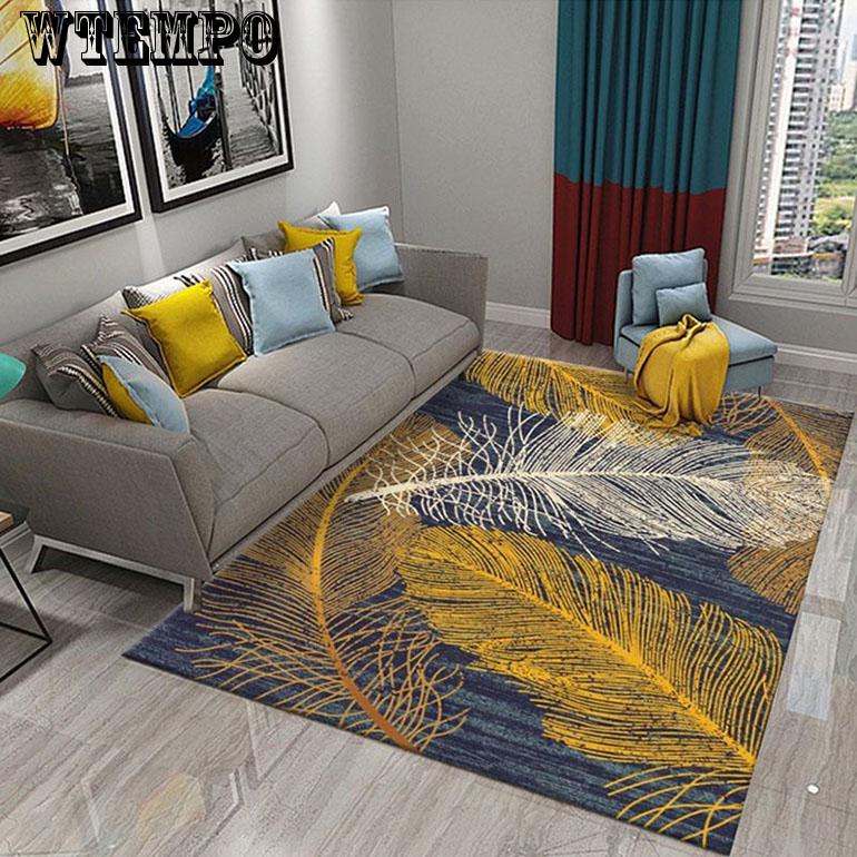 Nordic minimalist geometric pattern carpet for living room kitchen rug bedroom bedside small
