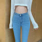 High-waisted Butt-lifting Jeans Women Are Thin and Tall Spring Summer and Autumn Trousers Bottom Stretch Tight-fitting Trousers
