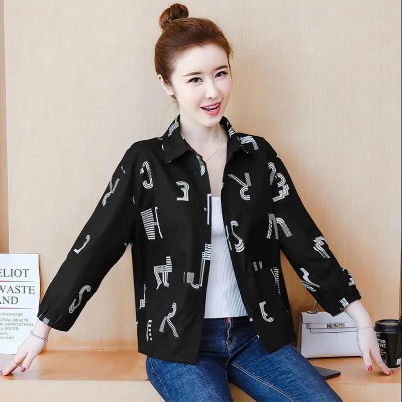Vintage Autumn Ladies Jacket Flower Print Women Fashion Zipper Up Long Sleeve Casual Coat Slim Basic Bomber Jackets