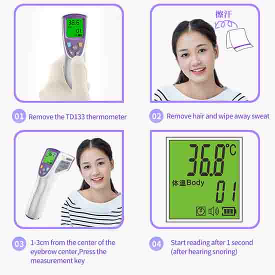 Digital Body Thermometer Infrared Thermometer Medical Indoor/outdoor Non-contact  IR Thermometer