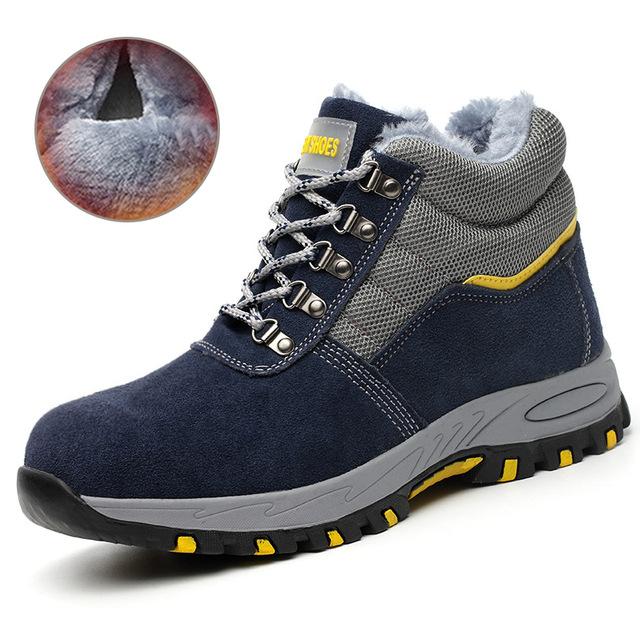 Winter Work Boots Safety Steel Toe Men Sneakers Anti-smash Men Shoes Anti-puncture Work Boots