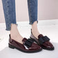 Single Shoes Female Comfortable Pointed Small Leather Shoes Female Students Korean Version of All-match Soft Sole Casual Bowknot Shoes