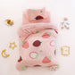 Children's Bed Set Autumn and Winter Double-sided Milk Velvet Three-piece Set Children's Nap Bedding Plus Velvet Thick Quilt Cover Pink Princess Style